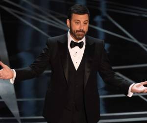 Jimmy Kimmel durante la ceremonia 89 de los Premios Oscar 2017 (Foto: Agencias/AFP / Noticias de Entretenimiento EL HERALDO Honduras)