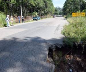 Las fallas geológicas están en los kilómetros 14, 23 y 63 de la carretera CA-6.