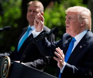 Trump aseguró que el país 'sabrá en breve' si existen o no grabaciones de sus conversaciones con Comey en la Casa Blanca. (Foto: AFP/El Heraldo Honduras/ Noticias de Honduras)