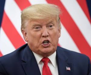 Davos, Graubunden, Suiza: el presidente de los Estados Unidos, Donald Trump, asistió a una reunión bilateral durante la reunión anual del Foro Económico Mundial (FEM) en Davos, el 21 de enero de 2020. / AFP / Fabrice COFFRINI