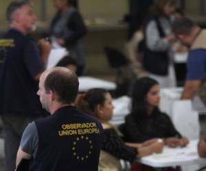 Estados Unidos y la Unión Europea hay sido vigilantes permanentes de las elecciones generales en Honduras. Foto: Jonny Magallanes/ ELHERALDO