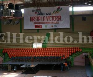 El Coliseum Nacional de Ingenieros será el escenario donde la alianza opositora tendrá su primera asamblea. En este evento se podría conocer el nombre del líder político que será el candidato de la alianza opositora para las próximas elecciones generales a desarrollarse en noviembre próximo. Foto: Mario Urrutia/El Heraldo.