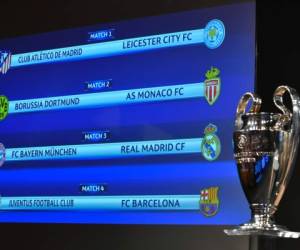 El sorteo de cuartos de final de la Champions League fue celebrado este viernes en la sede de la UEFA de Nyon (Foto: Agencia AFP)