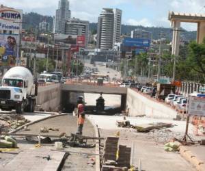 El túnel del bulevar Centroamérica será finalizado en unos dos meses. Foto: Efrain Salgado/El Heraldo.