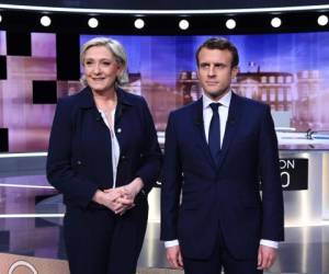 Marine Le Pen y Emmanuel Macron, protagonistas de las últimas elecciones presidenciales francesas.