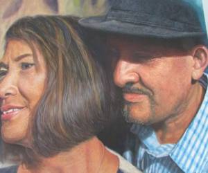 El artista autodidacta se pintó a sí mismo en compañía de su musa, su esposa Ramona Ferrera.