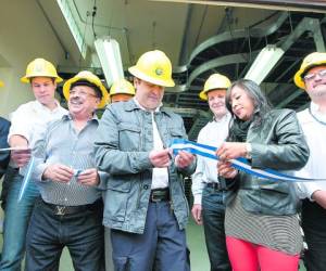 El presidente Juan Orlando Hernández inauguró la subestación eléctrica.