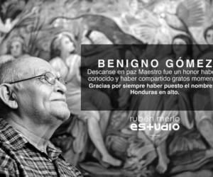 El fotógrafo Rubén Merlo rindió homenaje al talentoso artista.