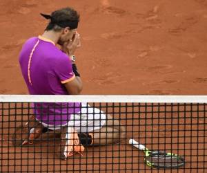 Rafael Nadal al celebrar su triunfo (AFP PHOTO / JAVIER SORIANO)
