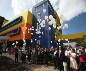 La tercera etapa de este moderno centro de atención al niño quemado fue inaugurada por el gobierno central y municipal.Foto:Efraín Salgado /EL HERALDO