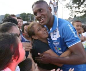 Brayan Beckeles fue uno de los jugadores más seguidos durante la visita de la Selección de Honduras en Choloma (Foto: Delmer Martínez/OPSA)