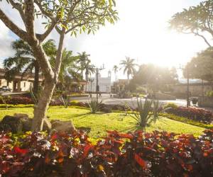 La plaza de la ciudad es un punto de reunión de los habitantes y turistas.