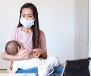 El uso de mascarilla es primordial en madres diagnosticadas o bajo sospecha de covid-19.