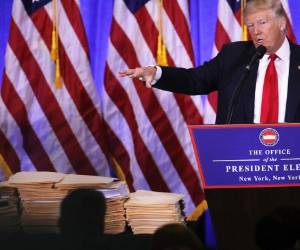 Donald Trump, presidente electo de los Estados Unidos (Foto: Agencias/AFP/ El Heraldo Honduras / Noticias El Heraldo / Noticias de Estados Unidos)