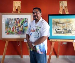 Román Murillo es un hondureño que ha exhibido su arte a nivel nacional e internacional.