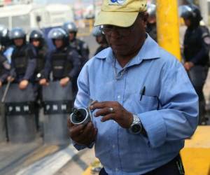 La zona fue militarizada para desalojar la protesta de los miembros de Copinh.