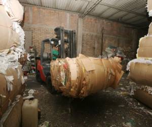 Los materiales de reciclaje son enviados a El Salvador, Ecuador y China (Foto: El Heraldo Honduras/ Noticias de Honduras)