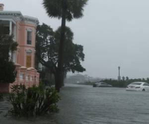 Huracán Matthew: Las lluvias torrenciales y las rachas de viento provocaron la caída de árboles y el balanceo de edificios altos, foto: AFP.