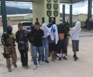 Los ocho capturados fueron detenidos en distintos lugares por Fusina. (Foto: El Heraldo Honduras)