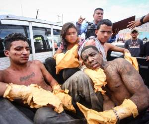 Los cuatro detenidos, entre ellos dos menores, son presuntos miembros de la pandilla 18. La Policía los capturó tras una persecución que montó por ser sospechosos de armar un tiroteo dentro de una cuartería y matar a dos hermanos en San Pedro Sula.