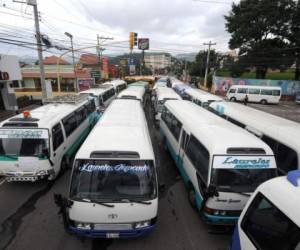 En el caso de las unidades que operan en el Distrito Central la nueva nomenclatura de registro en un bus urbano sería, 0801-BUR-0001. (Foto: El Heraldo Honduras/ Noticias Honduras hoy)
