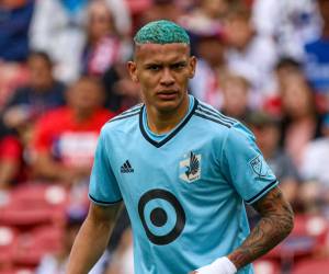 Kervin Arriaga durante un juego en la MLS de los Estados Unidos.