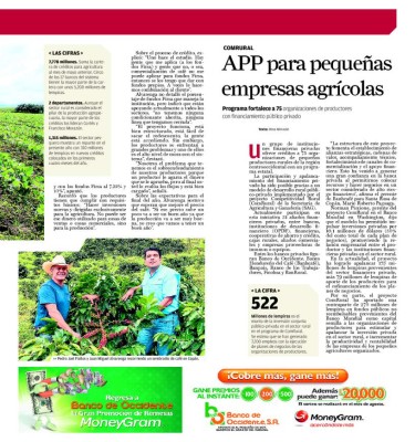 Crece cartera agrícola