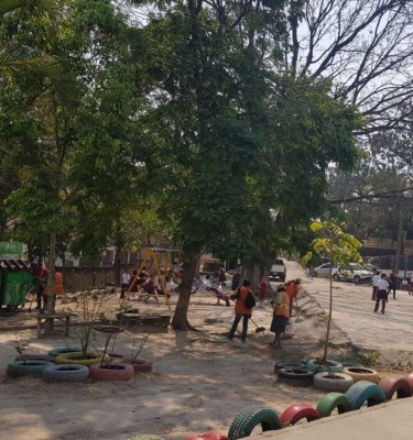 Escuela República de Canadá es beneficiada con jornada de limpieza