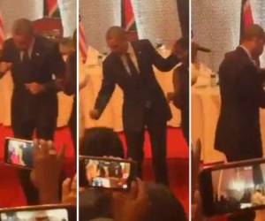El presidente de los Estados Unidos mostró sus mejores pasos de baile.