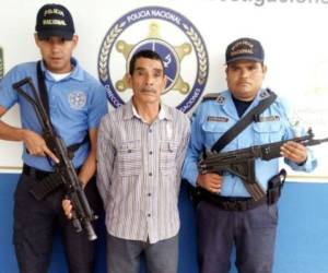 El sospechoso fue identificado con el nombre de Manuel Tábora Pacheco, de 65 años (Foto: DPI/ El Heraldo Honduras/ Noticias de Honduras)