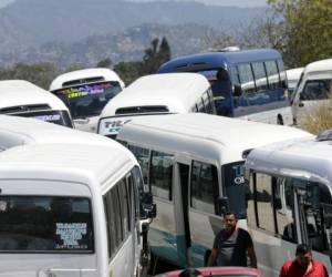 A las 10:00 AM, los buses fueron regresados al parqueo de la terminal. Foto: Alejandro Amador/EL HERALDO.