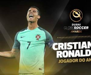Cristiano ganó el premio al 'Mejor jugador del año' para Globe Soccer Awards.