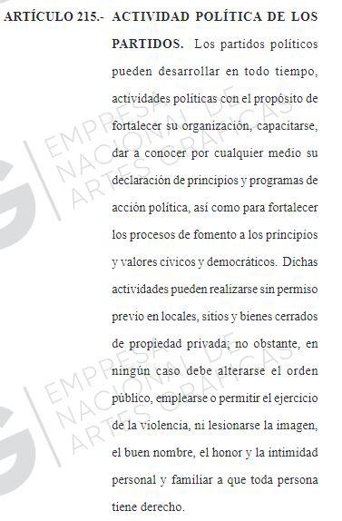 ¿Mitines políticos transgreden la Ley Electoral?