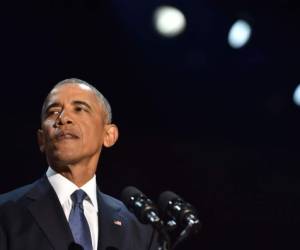 Barack Obama brindó la noche del martes su último discurso como presidente de Estados Unidos en Chicago, Illinois, foto: Agencias.