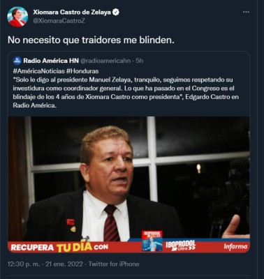 Batalla en Twitter tras juramentación de la directiva temporal del Congreso Nacional