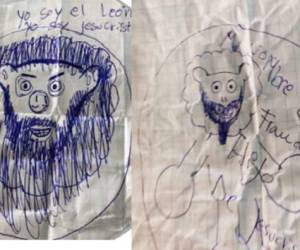 Estos son los dibujos que hizo el joven de 20 años que ingresó a la jaula de los leones en Chile.