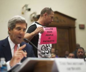 Las manifestaciones en contra de que Estados Unidos ataque Siria.