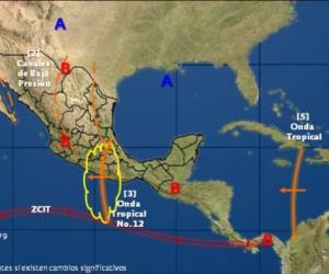 El huracán se desplazaba con dirección al norte-noroeste, en sentido paralelo a las costas de México, a 17 kph (10 mph). Foto: @conagua_clima