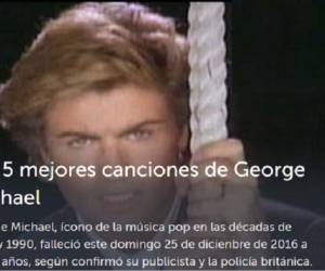 George Michael fue una celebridad de la música.