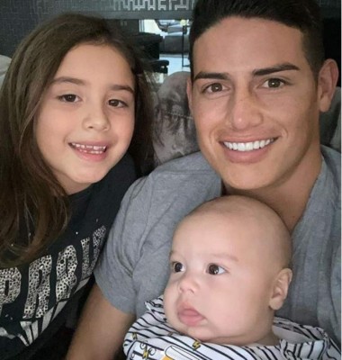 Las tiernas fotos de James Rodríguez junto a su hijo Samuel que enternecen las redes
