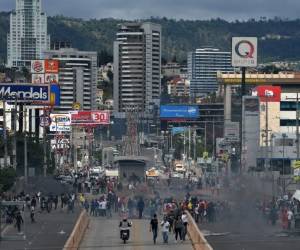 La organización le recordó a los hondureños que se debe promover la paz y evitar las confrontaciones como las registradas este jueves. (Foto: AFP/ El Heraldo Honduras/ Noticias Honduras hoy)