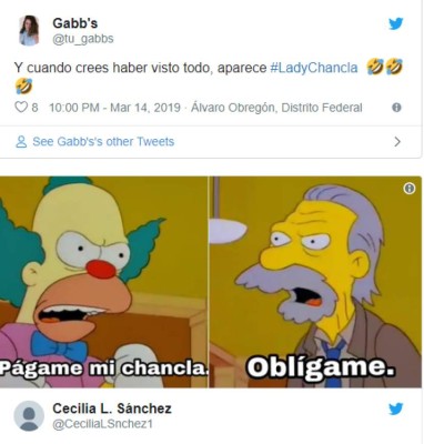 Con memes se burlan de 'lady chanclas' por pedir que le paguen sus sandalias tras ser pisoteada