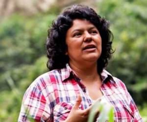 La ambientalista encabezó la defensa del río Gualcarque en el oeste de Honduras contra la propuesta de construir la represa.