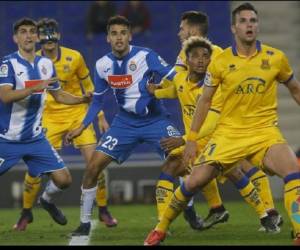 Acción del partido entre el Alcorcón y el Espanyol. Foto: Liga Española de Fútbol Profesional.
