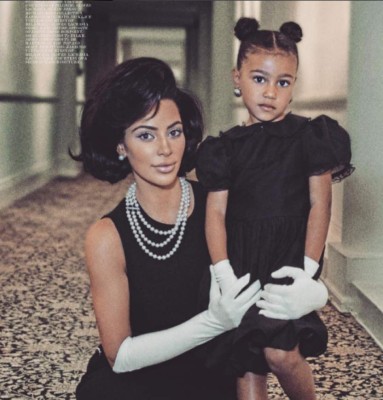 Kim Kardashian se convierte en Jackie Kennedy para una revista
