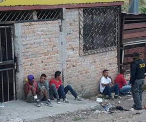 Cinco personas fueron capturadas por la Dirección de Lucha Contra el Narcotráfico.