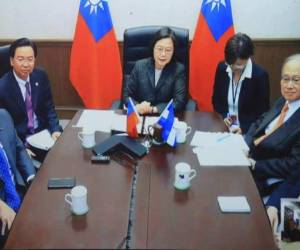 Durante la vídeo conferencia, Tsai Ing-Wen aprovechó para patentizarle a Hernández su sentido pésame por el reciente fallecimiento de su hermana Hilda.