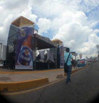 Todo listo para el carnaval de Tegucigalpa