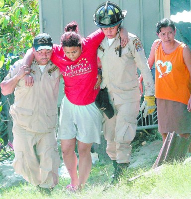 'Los restos de la niña cayeron sobre mi cama”