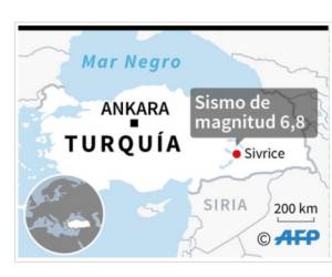 Istanbul : Localización del sismo que sacudió Turquía este viernes / AFP / Sabrina BLANCHARD AND Simon MALFATTO
